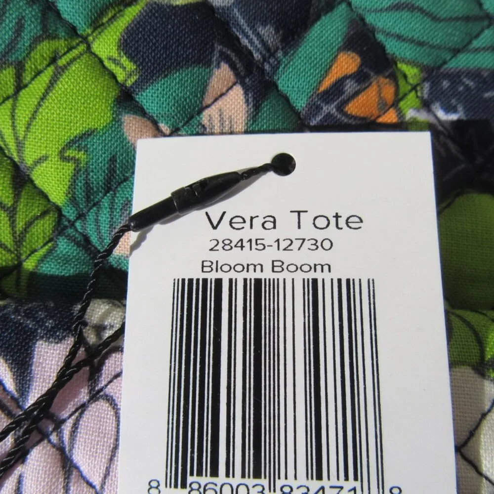 Brand New Vera Bradley Bloom Boom Quilted Cotton Fabric Tote Bag - Picture 12 of 12